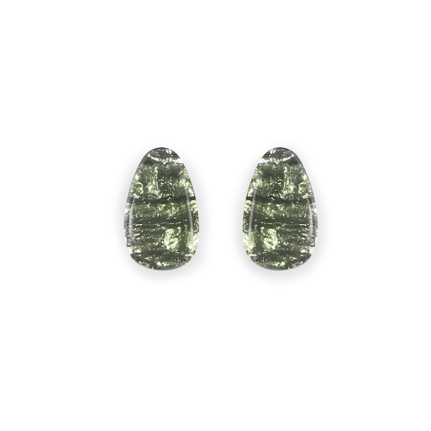 Everglade Textured Pebble Shiny Stud Earrings | The Jewellery Stop