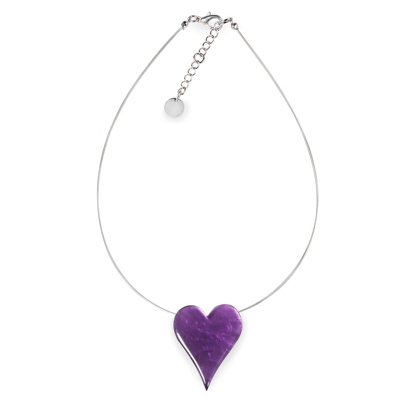 Purple Cupid Shiny Pendant | The Jewellery Stop