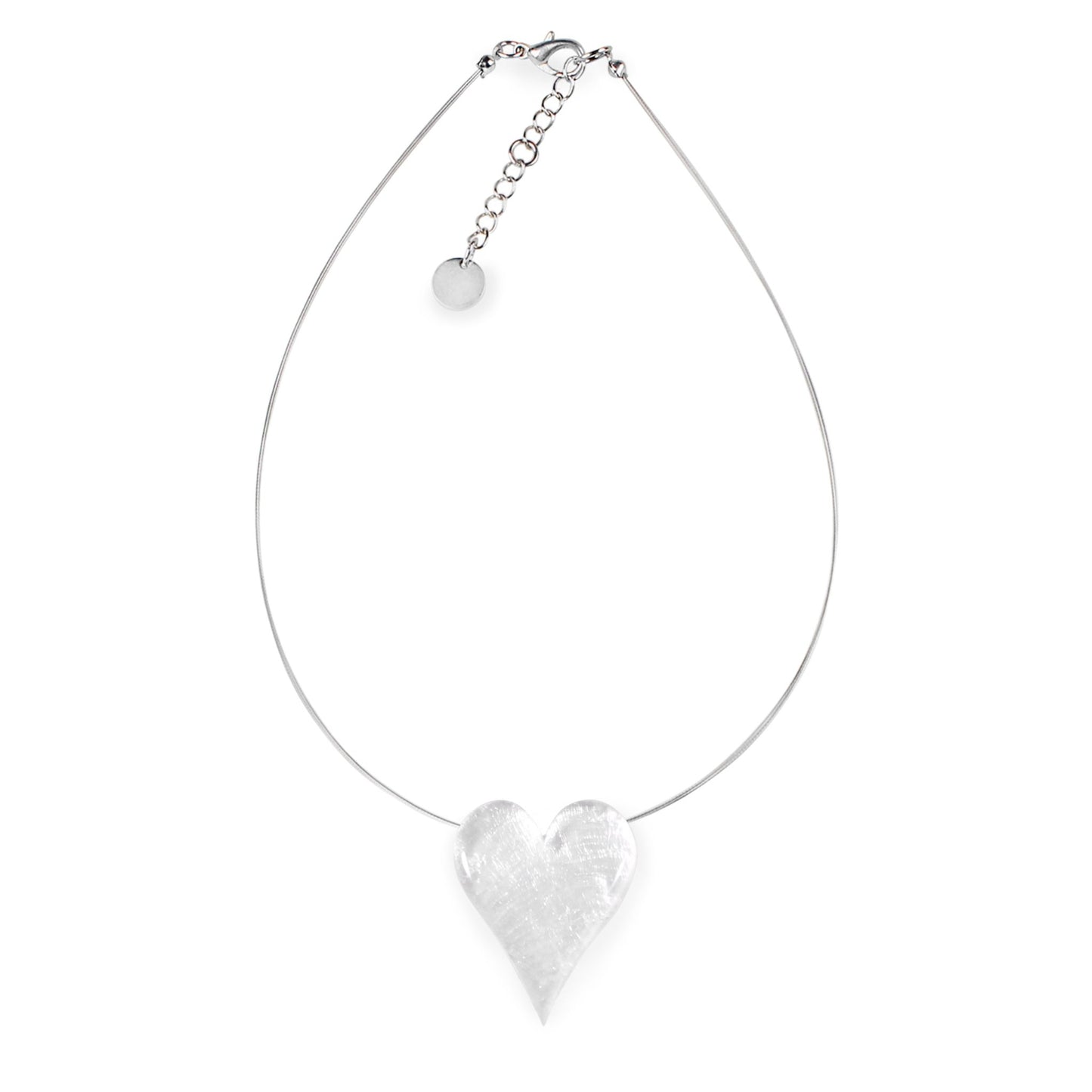 White Cupid Shiny Pendant | The Jewellery Stop