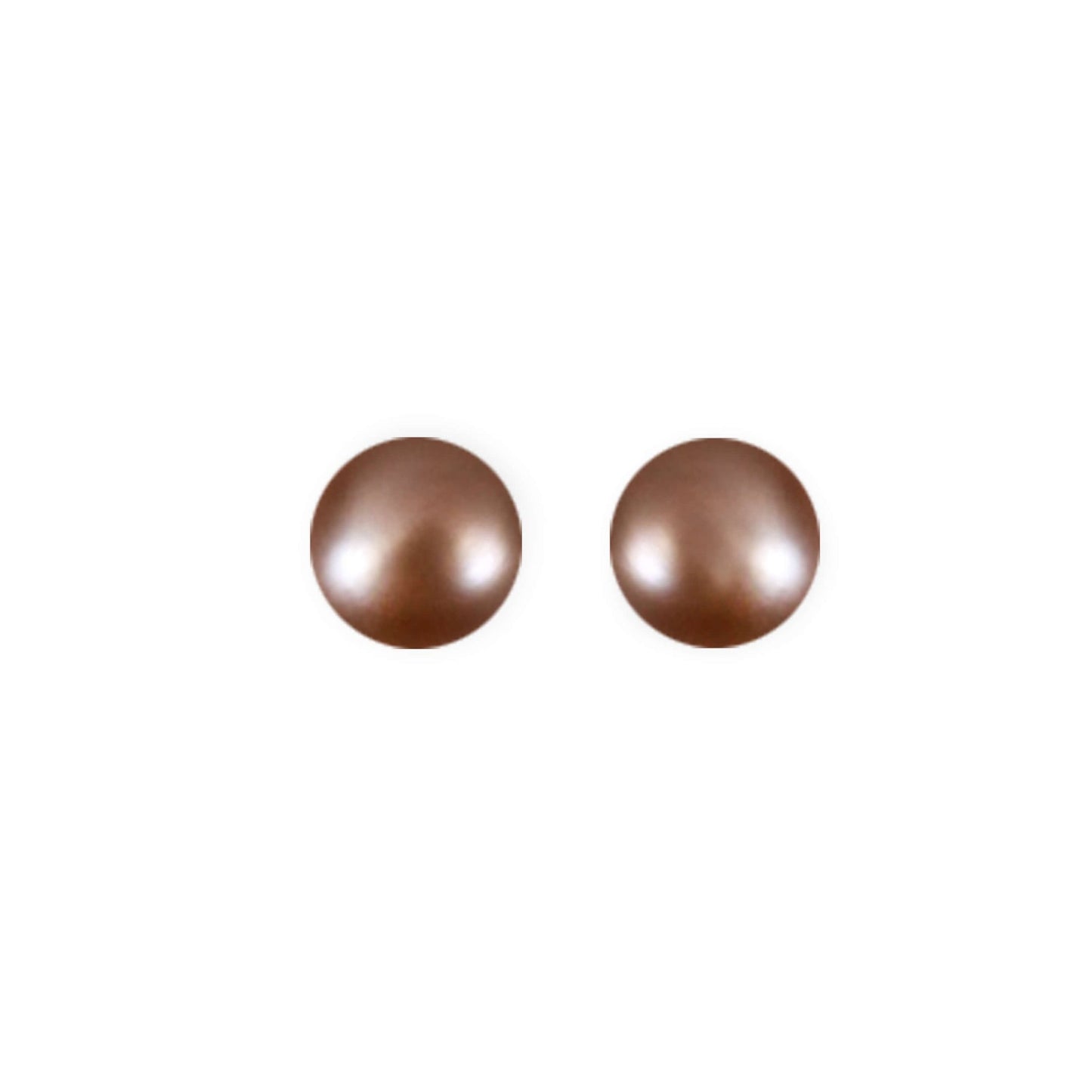Champagne Freshwater Pearl 7mm Stud Earrings | The Jewellery Stop