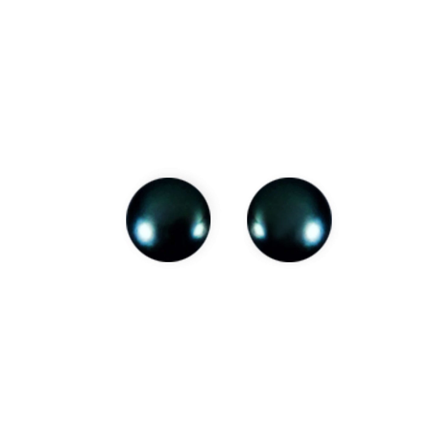 Teal Freshwater Pearl 7mm Stud Earrings | The Jewellery Stop