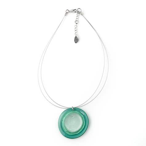 Ocean Resin Pebble Classic Pendant | The Jewellery Stop