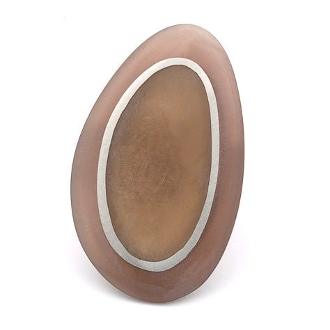 Chocolate Two Tone Organic Matte Ring | The Jewellery Stop