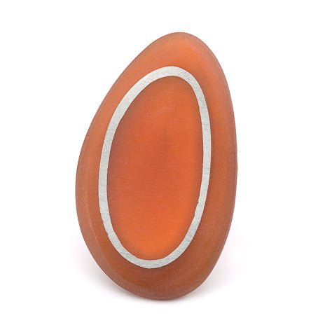 Orange Two Tone Organic Matte Ring | The Jewellery Stop