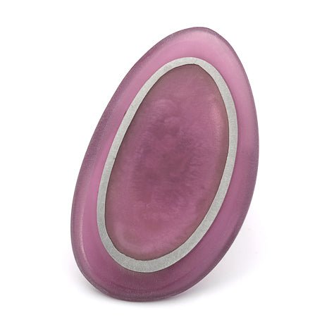 Plum Two Tone Organic Matte Ring | The Jewellery Stop