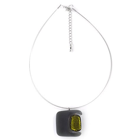 Olive Swivel Rectangle Pendant | The Jewellery Stop