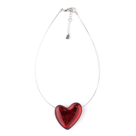Red Love Heart Pendant | The Jewellery Stop