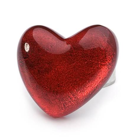 Red Love Heart Ring | The Jewellery Stop