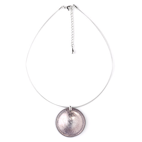 Grey Saucer Pendant | The Jewellery Stop