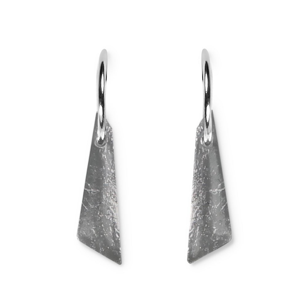 Black Icicle Creole Earrings | The Jewellery Stop