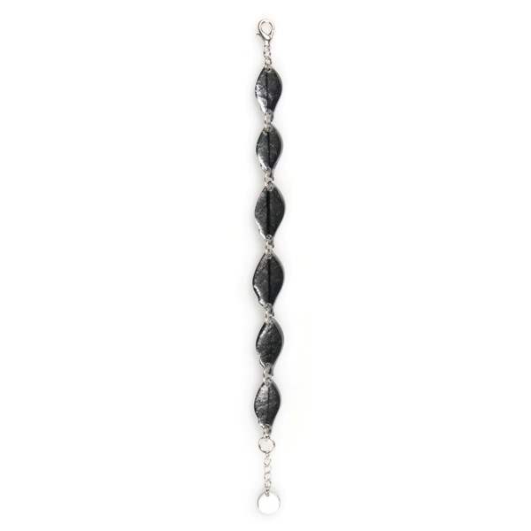 Grey Skeletal Leaf Bracelet | The Jewellery Stop