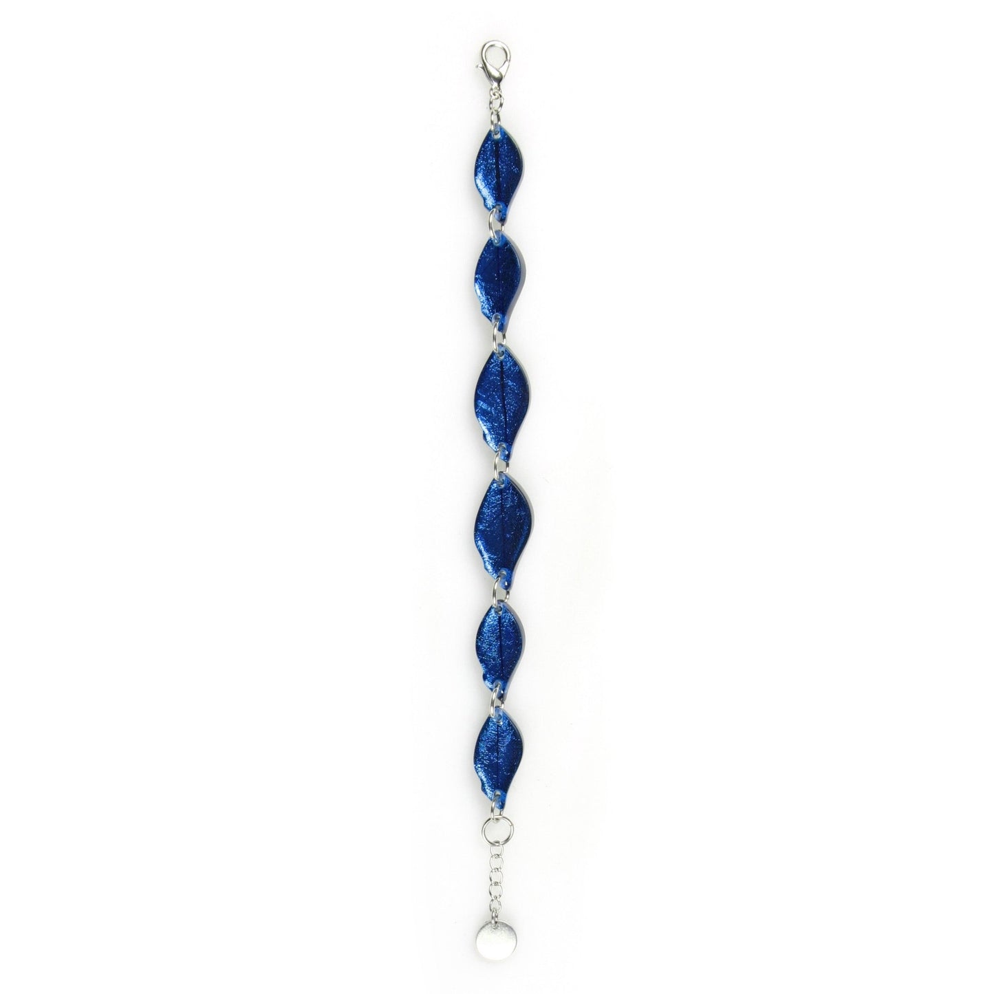 Navy Skeletal Leaf Bracelet | The Jewellery Stop