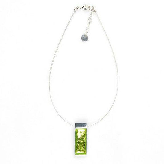 Lime Pewter Slice Pendant | The Jewellery Stop