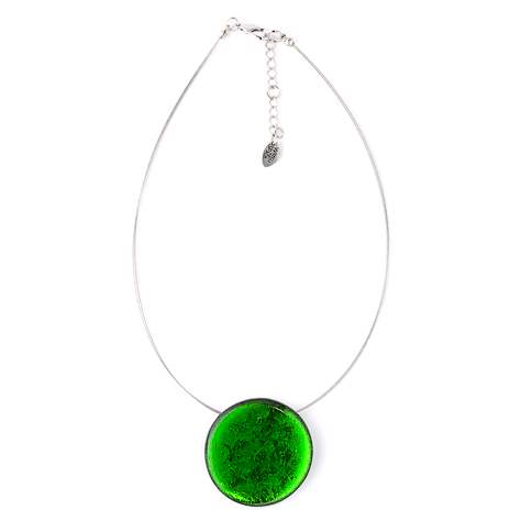 Green Classic Round Pendant | The Jewellery Stop