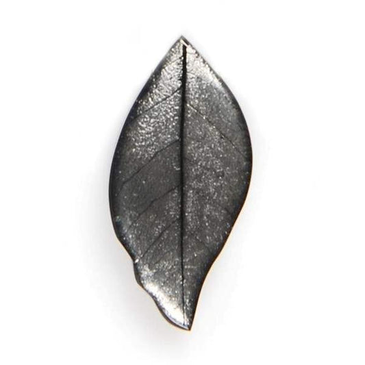 Grey Skeletal Leaf Brooch | The Jewellery Stop
