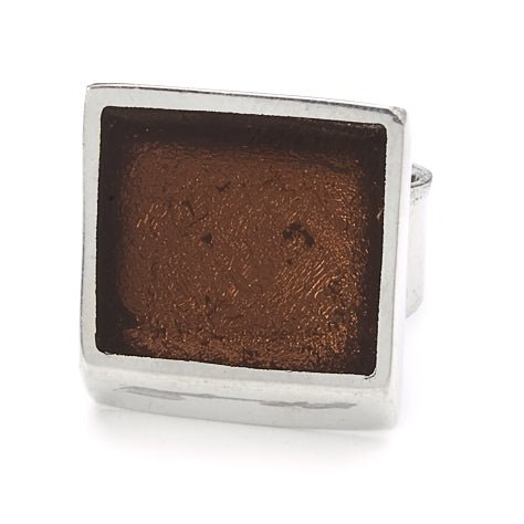 Brown Pewter Slice Ring | The Jewellery Stop