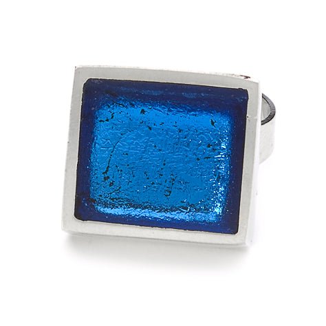 Denim Pewter Slice Ring | The Jewellery Stop