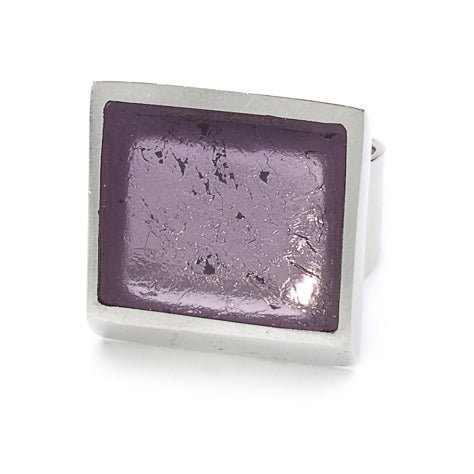 Lilac Pewter Slice Ring | The Jewellery Stop
