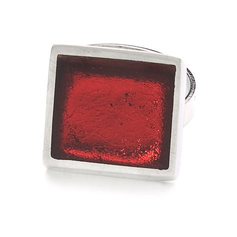 Red Pewter Slice Ring | The Jewellery Stop