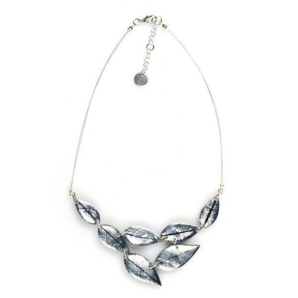 Silver Skeletal Leaf Necklace | The Jewellery Stop