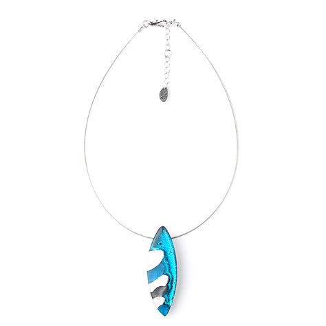 Turquoise Pointed Pebble Pendant | The Jewellery Stop