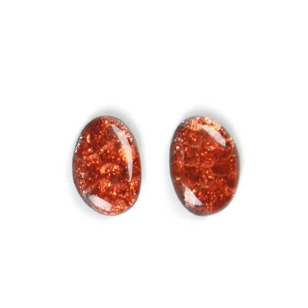Orange Causeway Stud Earrings | The Jewellery Stop