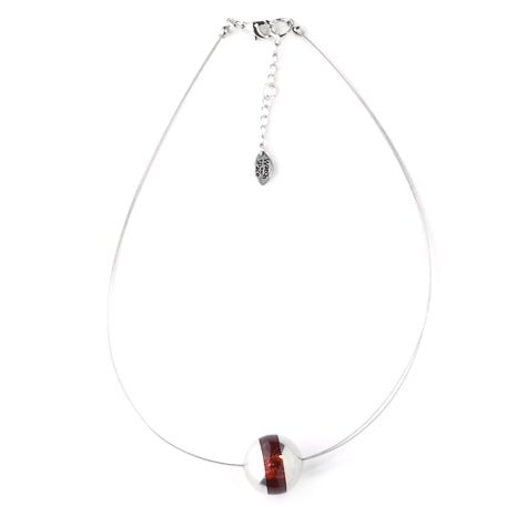 Amber Pewter Balls Classic Pendant | The Jewellery Stop