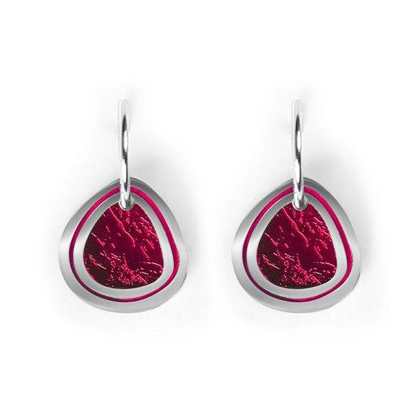 Pink Natural Eclectic Creole Earrings | The Jewellery Stop