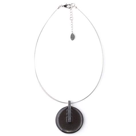 Black Lollipop Pendant