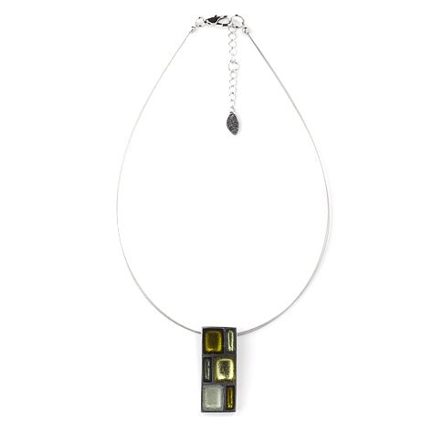 Green Pewter Frame Pendant | The Jewellery Stop