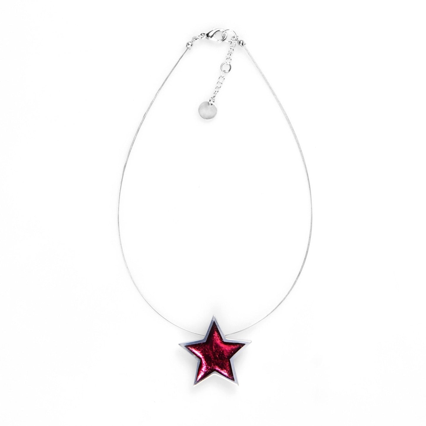 Pink Pewter Star Pendant | The Jewellery Stop