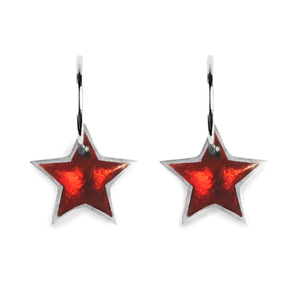 Rio Pewter Star Creole Earrings | The Jewellery Stop