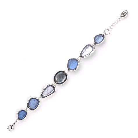 Cobalt Pewter Pebble Bracelet | The Jewellery Stop