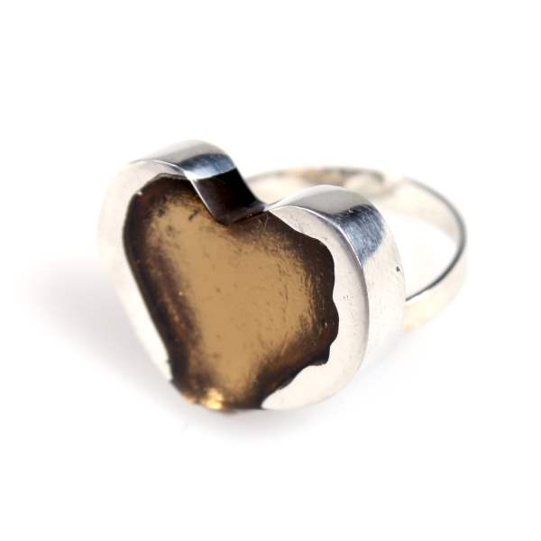 Gold Rough Heart Ring | The Jewellery Stop