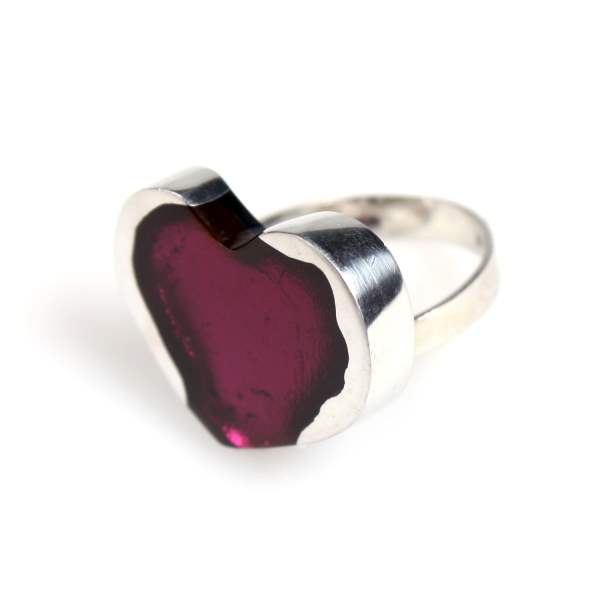 Pink Rough Heart Ring | The Jewellery Stop