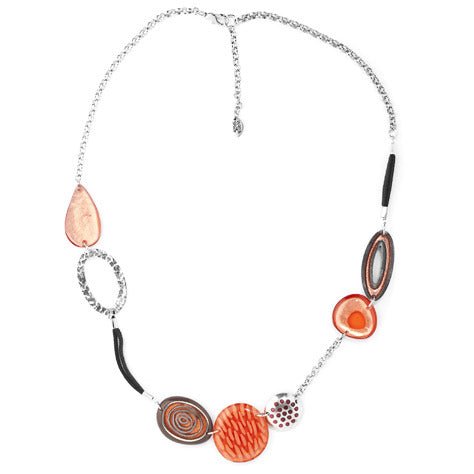 Coral Natural Eclectic Long Necklace | The Jewellery Stop