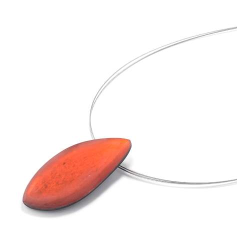 Orange Matte Eclectic Pendant | The Jewellery Stop