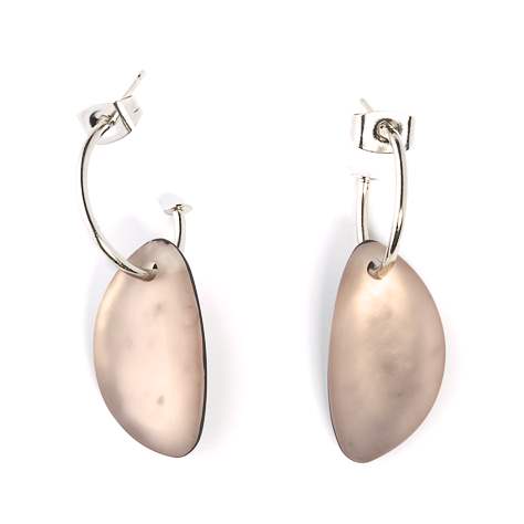 Biscuit Matte Eclectic Creole Earrings | The Jewellery Stop