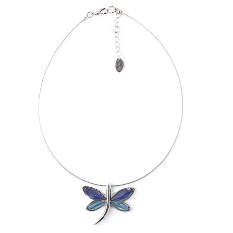 Blue Dragonfly Pewter Pendant | The Jewellery Stop