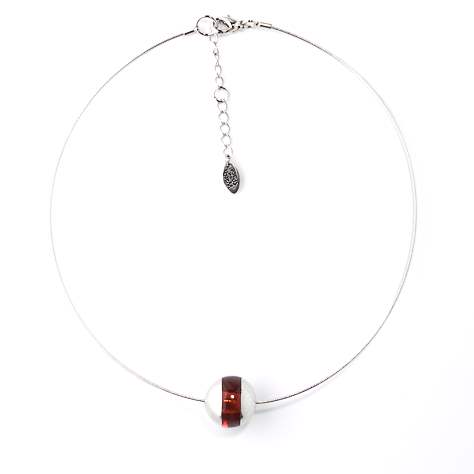 Orange Pewter Balls Pendant | The Jewellery Stop