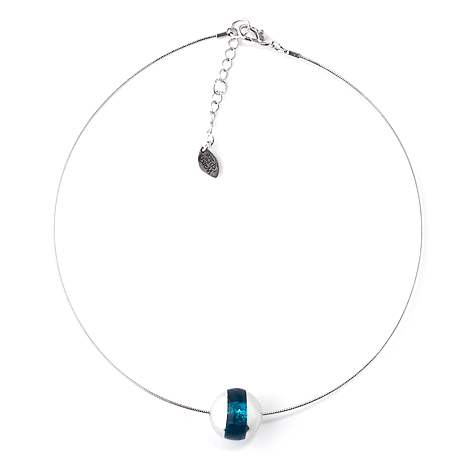 Turquoise Pewter Balls Pendant | The Jewellery Stop