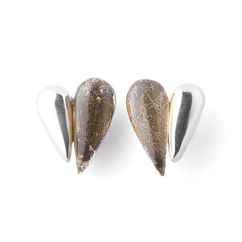 Gold United Heart Stud Earrings | The Jewellery Stop