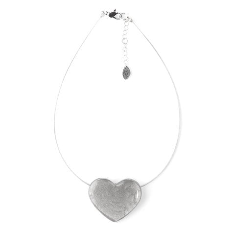 Black Shell Heart Pendant | The Jewellery Stop