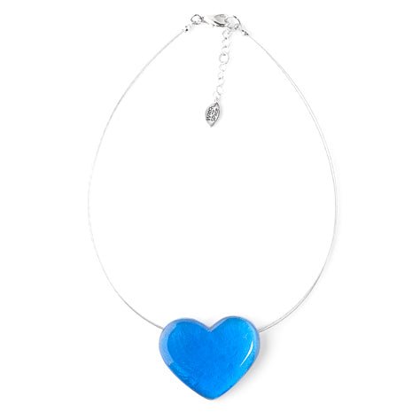 Blue Shell Heart Pendant | The Jewellery Stop