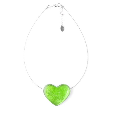 Green Shell Heart Pendant | The Jewellery Stop