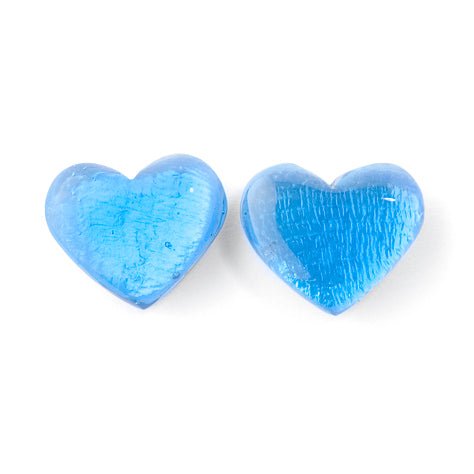 Blue Shell Heart Stud Earrings | The Jewellery Stop