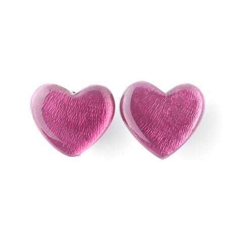 Berry Shell Heart Clip Earrings | The Jewellery Stop