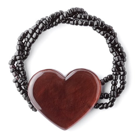 Chocolate Shell Heart Bracelet | The Jewellery Stop