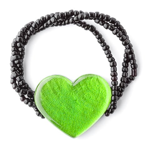 Green Shell Heart Bracelet | The Jewellery Stop