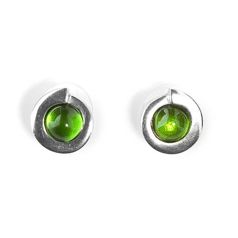 Green Vortex Stud Earrings | The Jewellery Stop